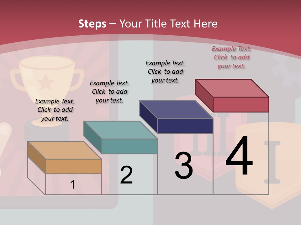 A Hand Touching A Tablet With A Trophy On It PowerPoint Template