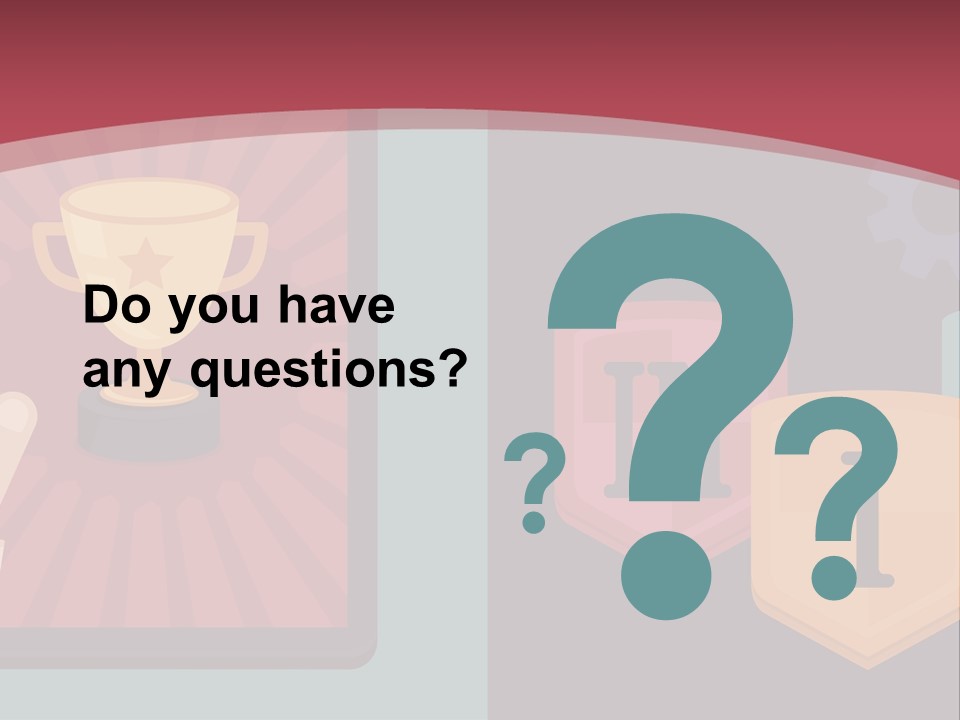 A Hand Touching A Tablet With A Trophy On It PowerPoint Template