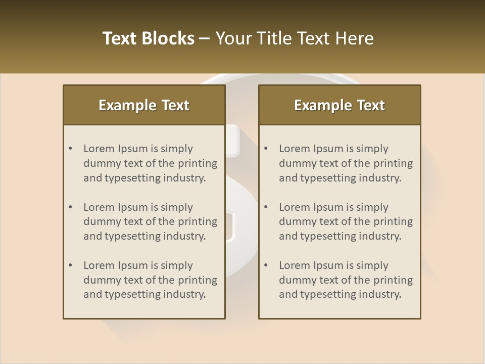 Two Speech Bubbles With Long Shadows On A Yellow Background PowerPoint Template