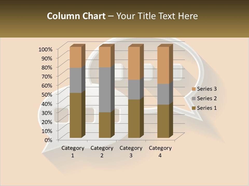 Two Speech Bubbles With Long Shadows On A Yellow Background PowerPoint Template