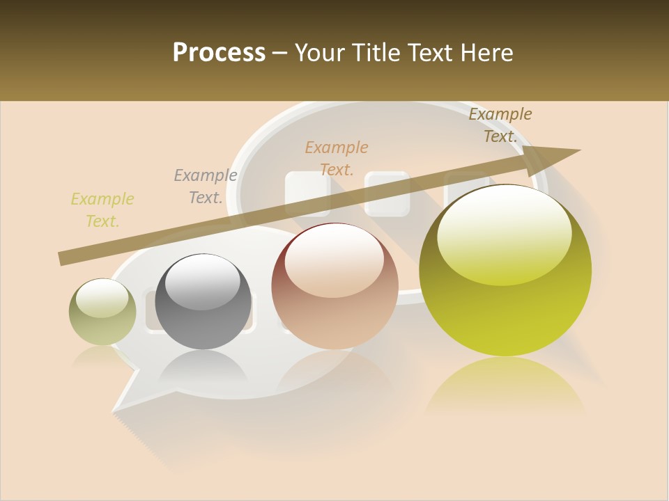 Two Speech Bubbles With Long Shadows On A Yellow Background PowerPoint Template