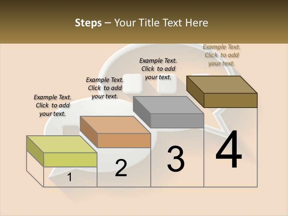 Two Speech Bubbles With Long Shadows On A Yellow Background PowerPoint Template