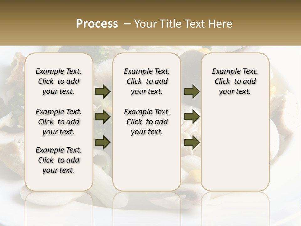 A Plate Of Pasta With Broccoli And Mushrooms PowerPoint Template