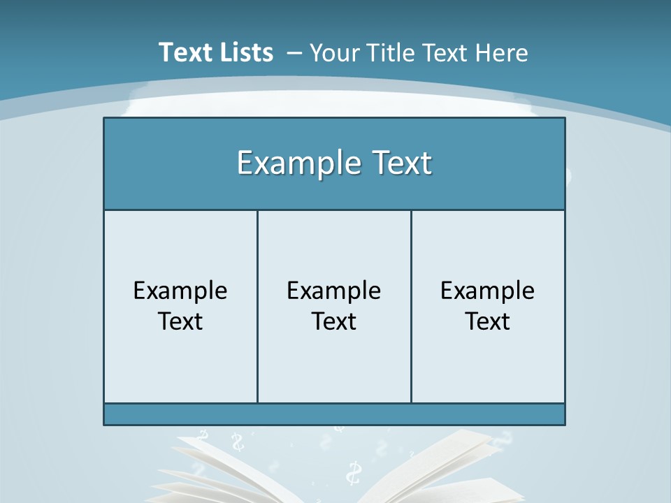 An Open Book With Rain Coming Out Of It PowerPoint Template