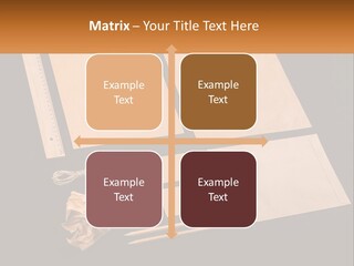 A Black Table Topped With Lots Of Different Items PowerPoint Template