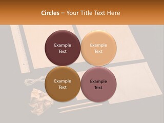 A Black Table Topped With Lots Of Different Items PowerPoint Template