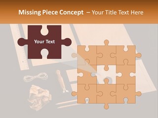 A Black Table Topped With Lots Of Different Items PowerPoint Template