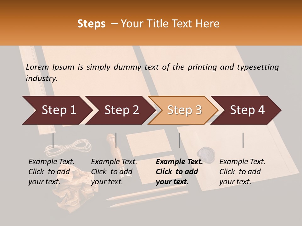 A Black Table Topped With Lots Of Different Items PowerPoint Template