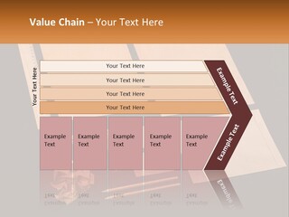 A Black Table Topped With Lots Of Different Items PowerPoint Template