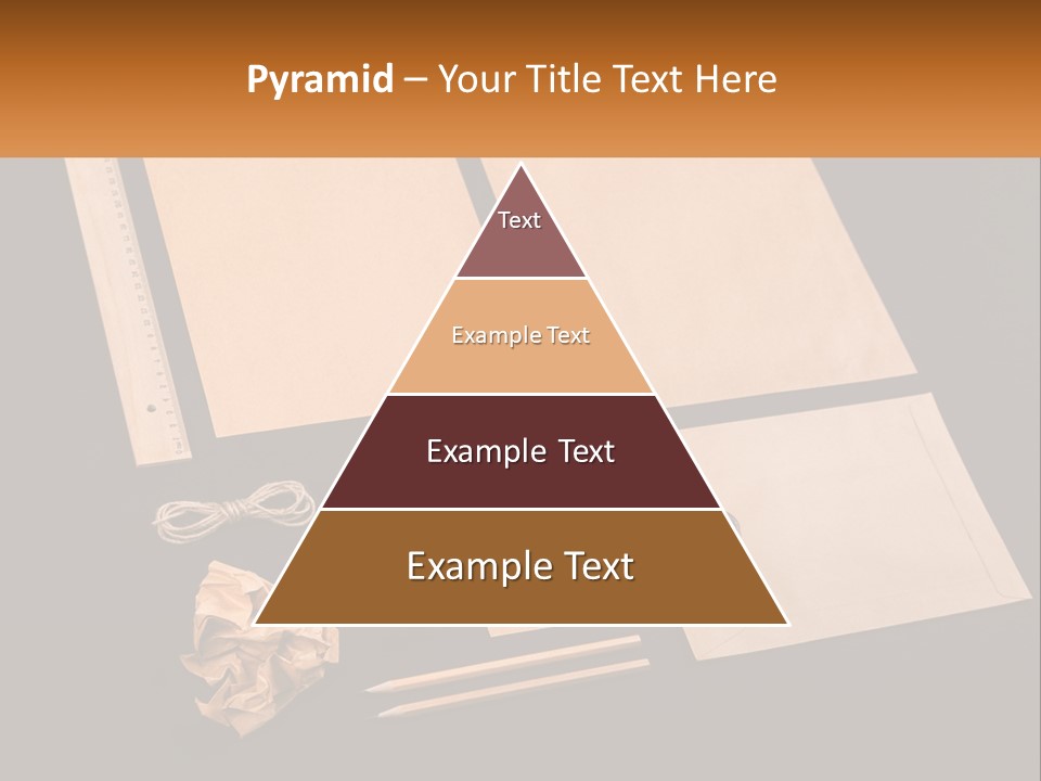 A Black Table Topped With Lots Of Different Items PowerPoint Template