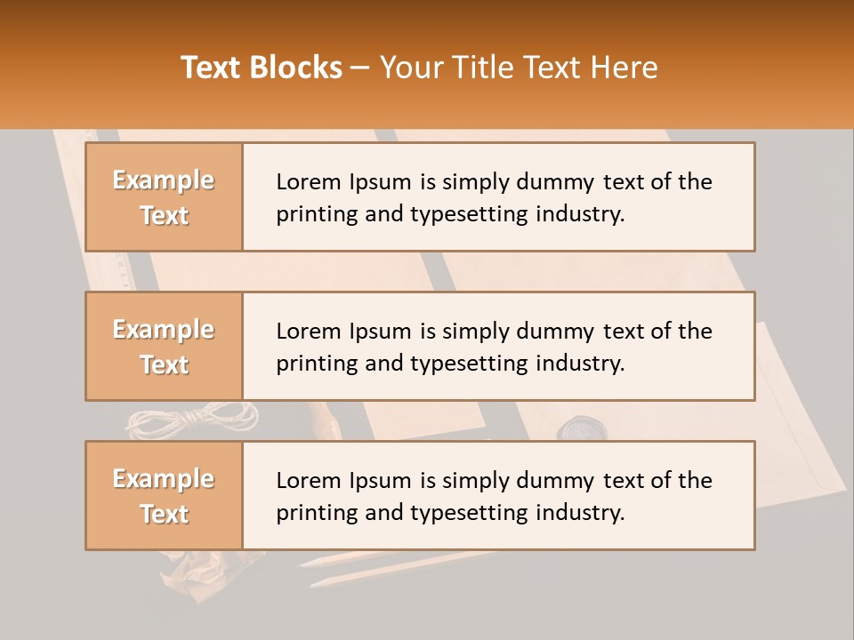 A Black Table Topped With Lots Of Different Items PowerPoint Template