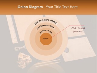 A Black Table Topped With Lots Of Different Items PowerPoint Template