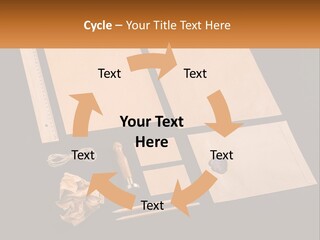 A Black Table Topped With Lots Of Different Items PowerPoint Template