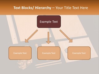 A Black Table Topped With Lots Of Different Items PowerPoint Template