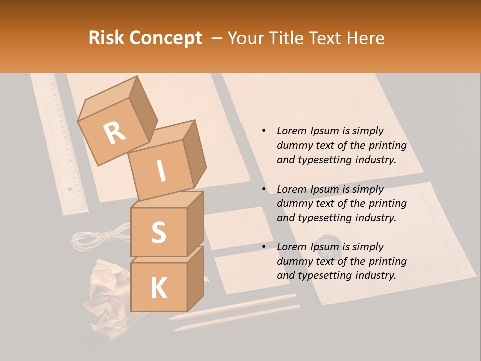 A Black Table Topped With Lots Of Different Items PowerPoint Template