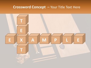 A Black Table Topped With Lots Of Different Items PowerPoint Template