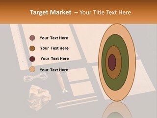 A Black Table Topped With Lots Of Different Items PowerPoint Template