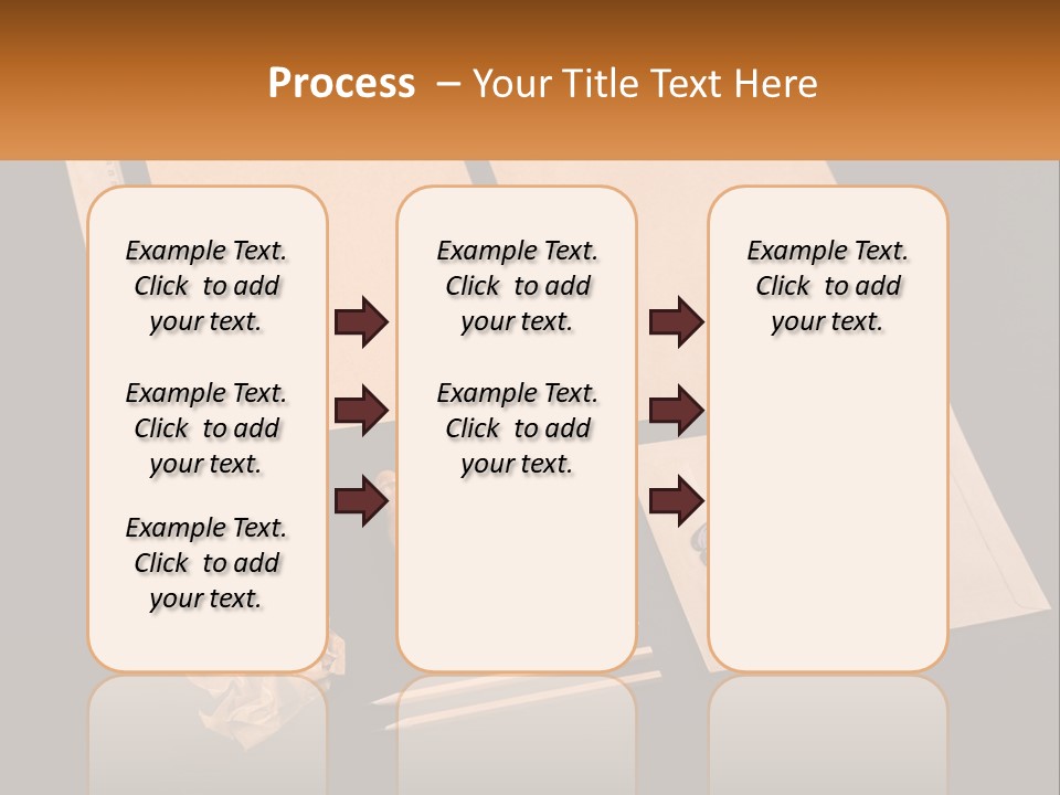 A Black Table Topped With Lots Of Different Items PowerPoint Template