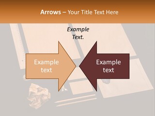 A Black Table Topped With Lots Of Different Items PowerPoint Template