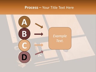A Black Table Topped With Lots Of Different Items PowerPoint Template