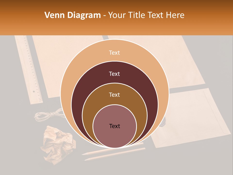 A Black Table Topped With Lots Of Different Items PowerPoint Template