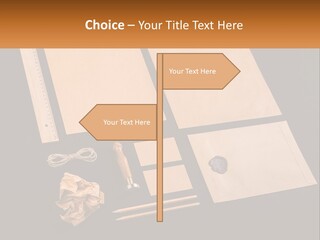 A Black Table Topped With Lots Of Different Items PowerPoint Template