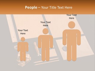 A Black Table Topped With Lots Of Different Items PowerPoint Template