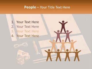 A Black Table Topped With Lots Of Different Items PowerPoint Template