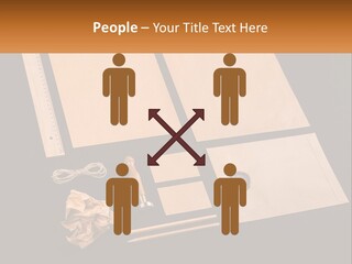 A Black Table Topped With Lots Of Different Items PowerPoint Template