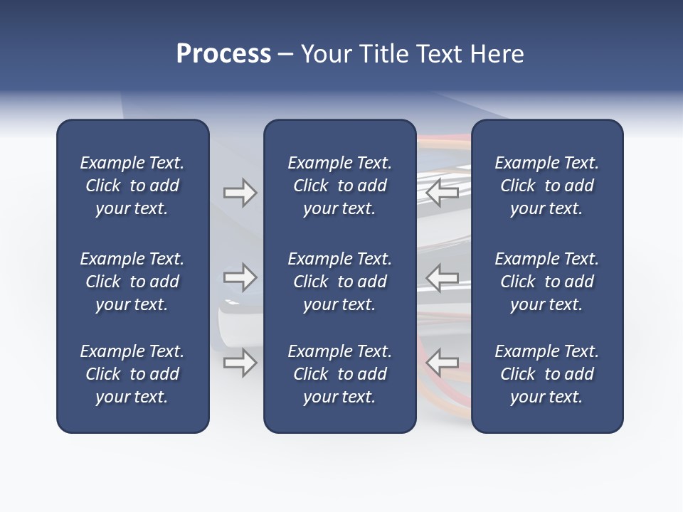 A Blue Power Bank With A Red Cord Attached To It PowerPoint Template