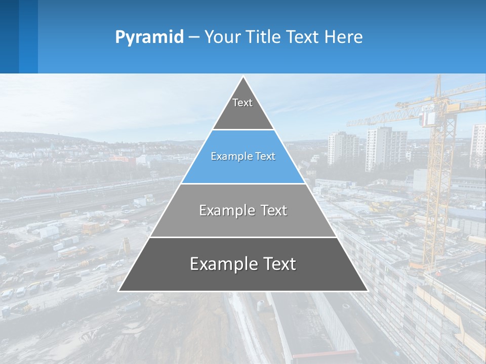 A Construction Site With A Crane In The Background PowerPoint Template