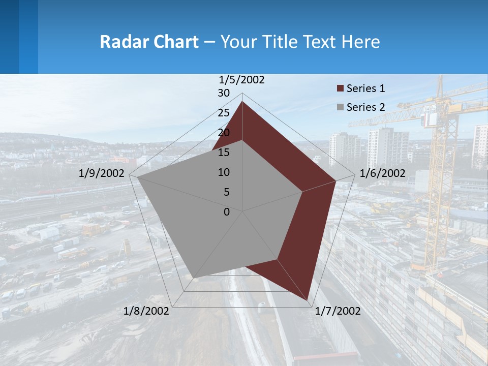 A Construction Site With A Crane In The Background PowerPoint Template