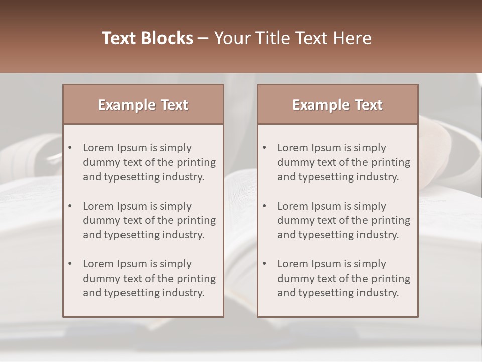 A Man In A Suit Is Pointing At A Book PowerPoint Template