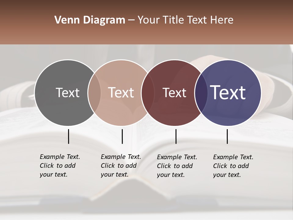 A Man In A Suit Is Pointing At A Book PowerPoint Template