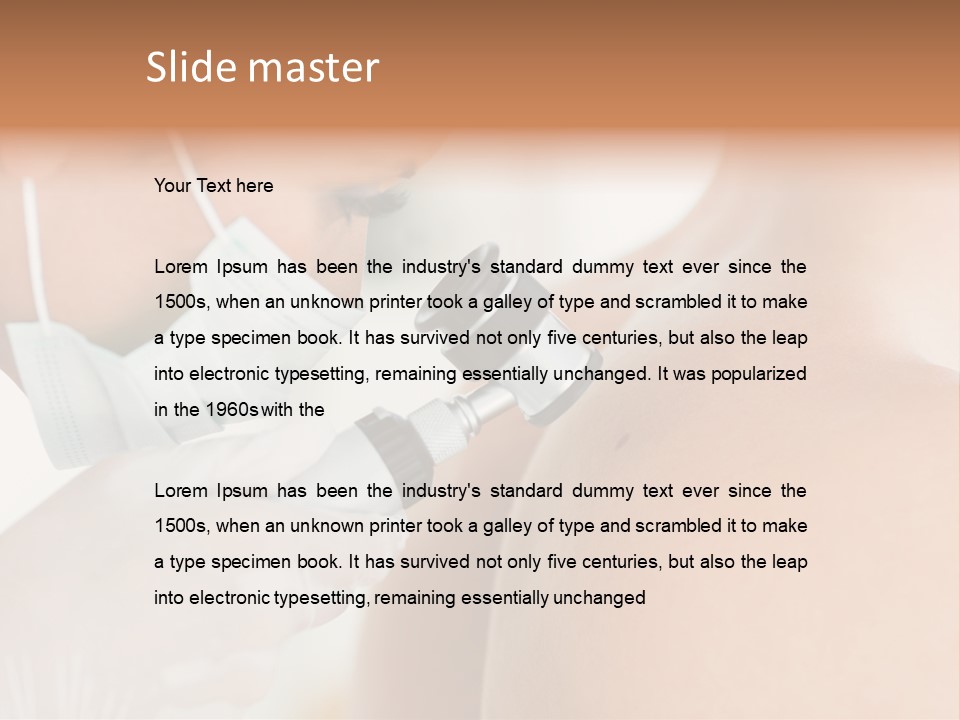 A Man Wearing A Mask And Holding A Microscope PowerPoint Template