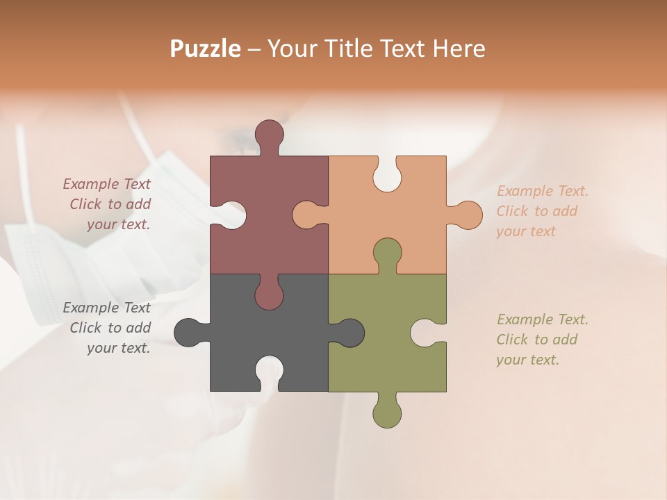 A Man Wearing A Mask And Holding A Microscope PowerPoint Template