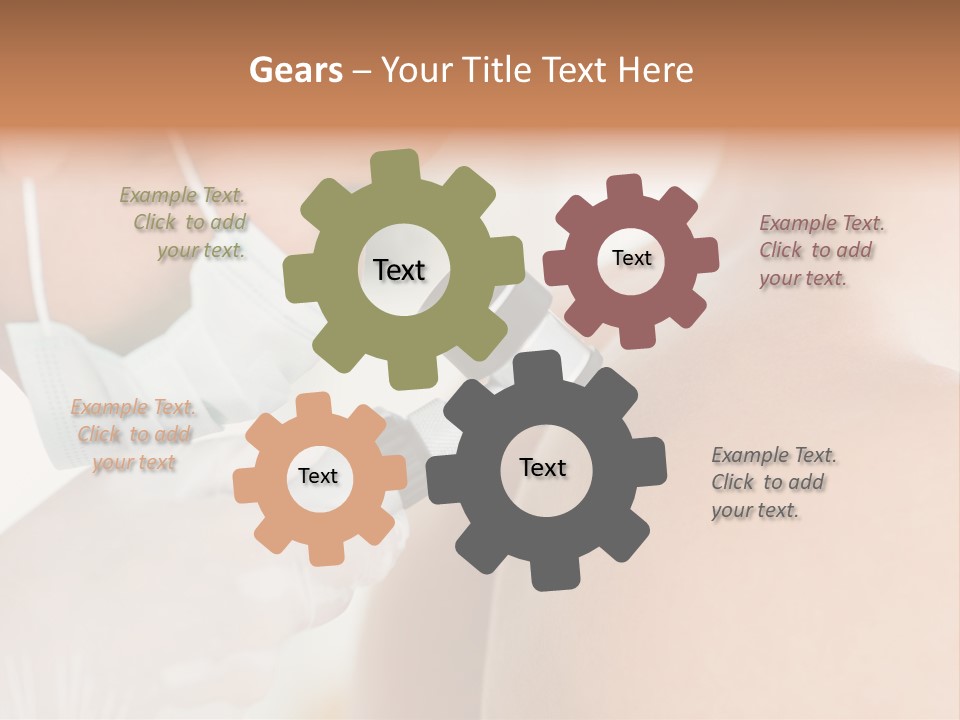 A Man Wearing A Mask And Holding A Microscope PowerPoint Template