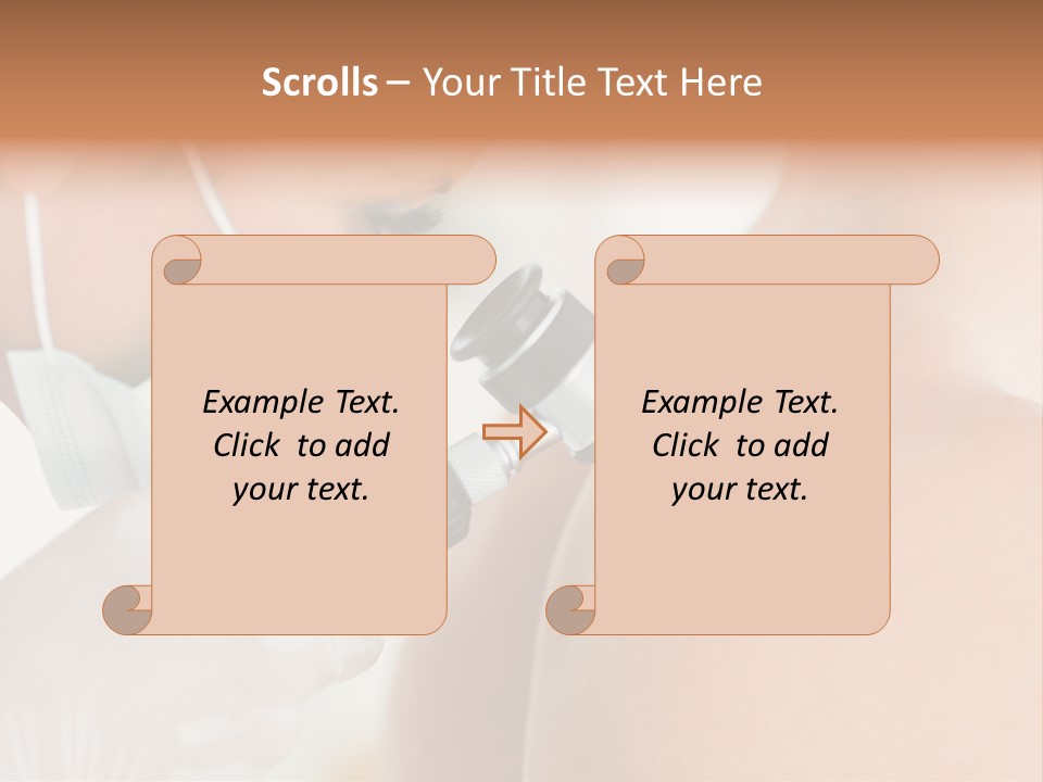 A Man Wearing A Mask And Holding A Microscope PowerPoint Template