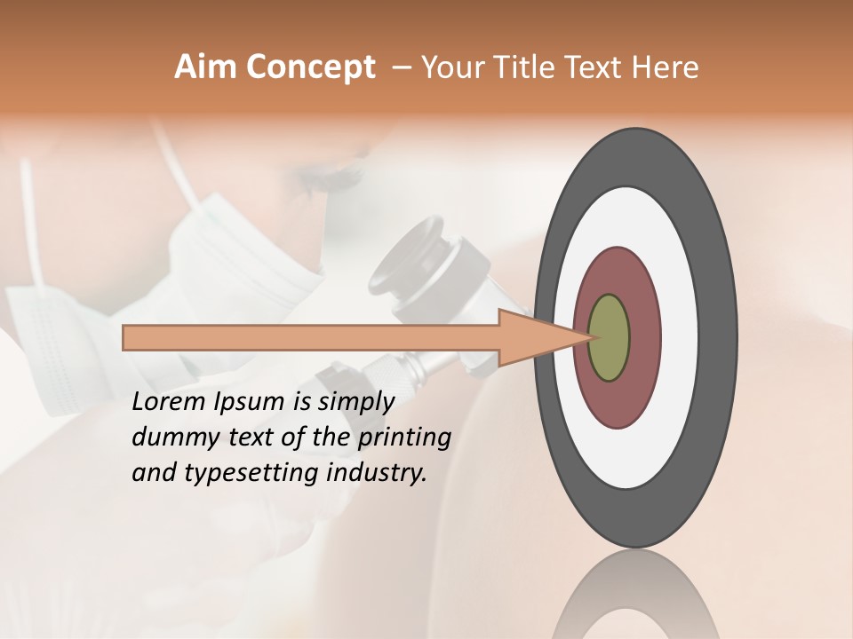 A Man Wearing A Mask And Holding A Microscope PowerPoint Template