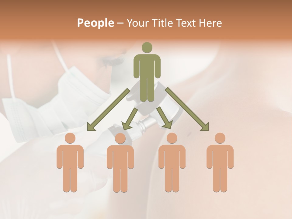 A Man Wearing A Mask And Holding A Microscope PowerPoint Template