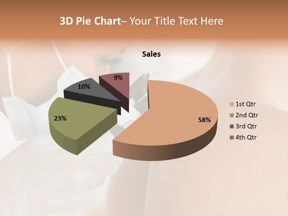 A Man Wearing A Mask And Holding A Microscope PowerPoint Template