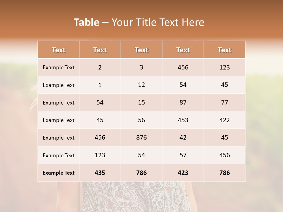 A Woman With Her Hair Blowing In The Wind PowerPoint Template