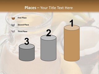 A Banana And A Glass Of Milk On A Table PowerPoint Template
