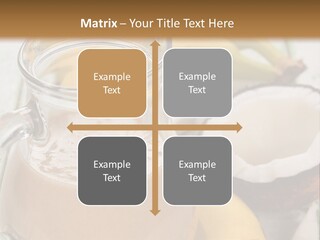 A Banana And A Glass Of Milk On A Table PowerPoint Template