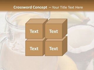 A Banana And A Glass Of Milk On A Table PowerPoint Template