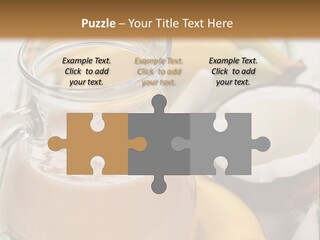 A Banana And A Glass Of Milk On A Table PowerPoint Template