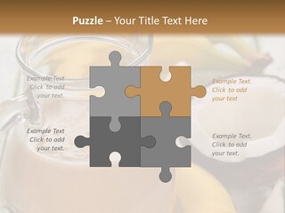 A Banana And A Glass Of Milk On A Table PowerPoint Template