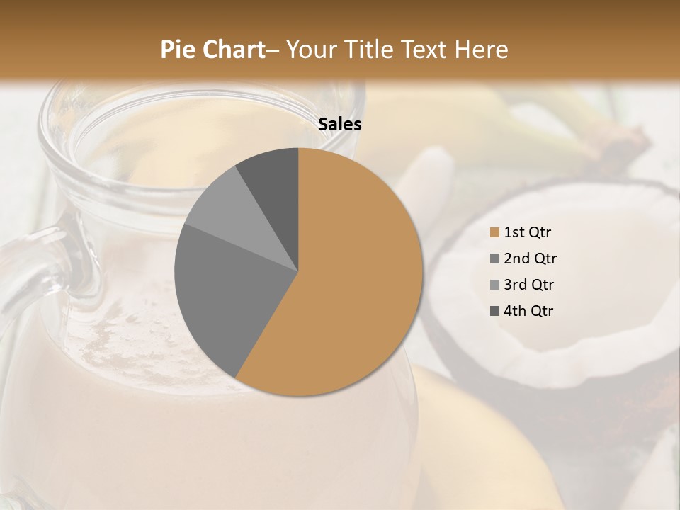 A Banana And A Glass Of Milk On A Table PowerPoint Template