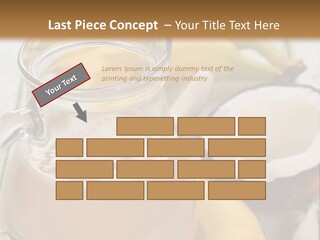 A Banana And A Glass Of Milk On A Table PowerPoint Template