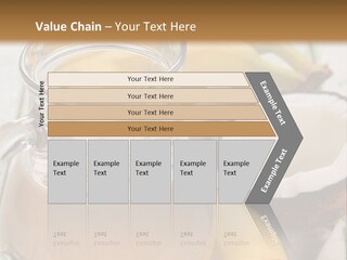 A Banana And A Glass Of Milk On A Table PowerPoint Template